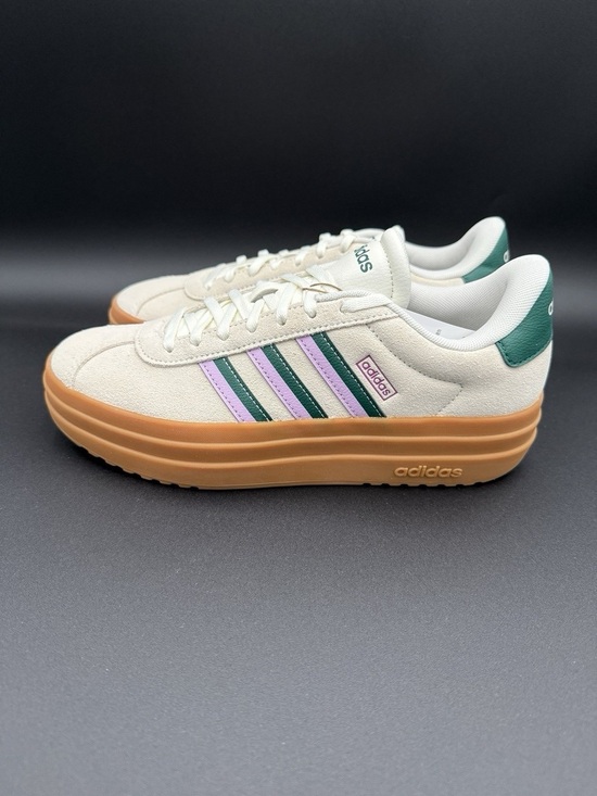 adidas Shoes - Adidas VL Court Bold Off White Collegiate Green Lilac JI1788 Women’s Shoe